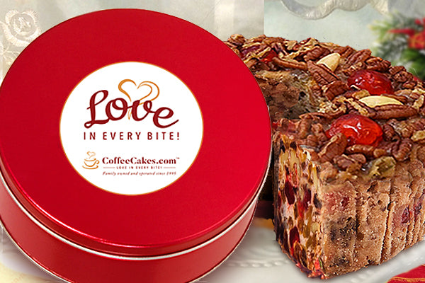 Grandma’s Famous Fruit & Nut Cake in our Signature Red Tin