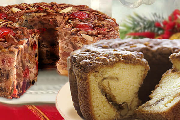 Fruit Cake & Coffee Cake Holiday Duo (2 cakes)