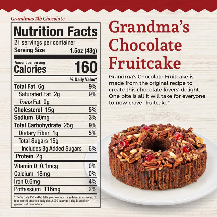 Grandma's Chocolate Rum Fruitcake