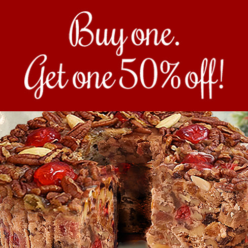 Buy one Grandma’s Famous Fruit & Nut Cake. Get Second Cake Half Price (2 Cakes)