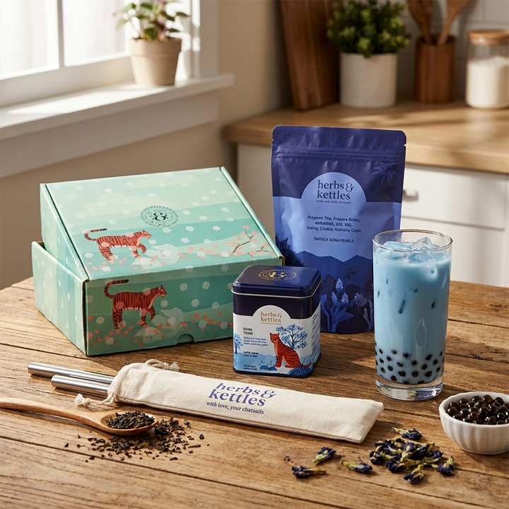 Blue Chai Boba Experience Gift Set