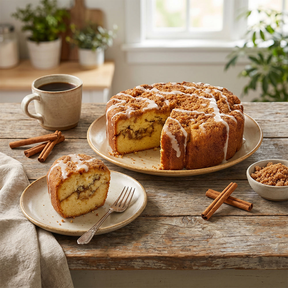 Rocky Mountain Old Fashioned Cinnamon Streusel Coffee Cake
