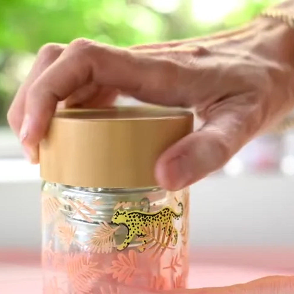 Honeybee Tea Time Travel Mug – Insulated Glass with Tea Infuser