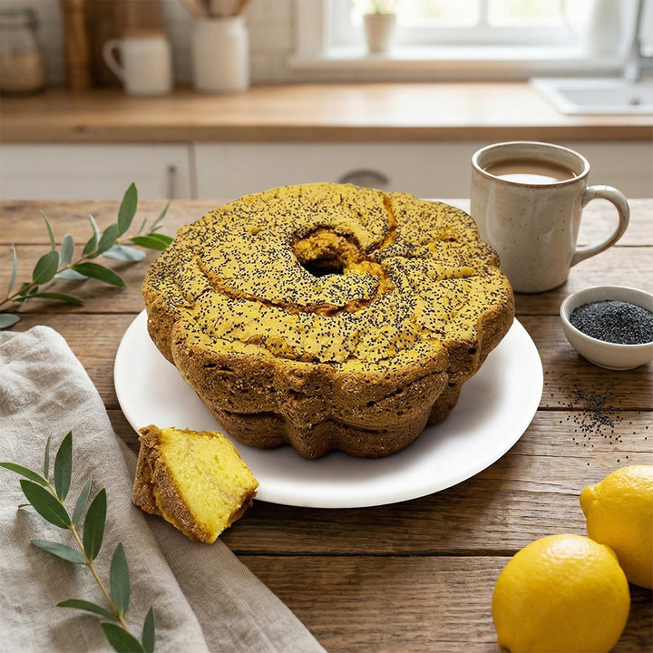 Traditional Lemon Poppy Seed Coffee Cake