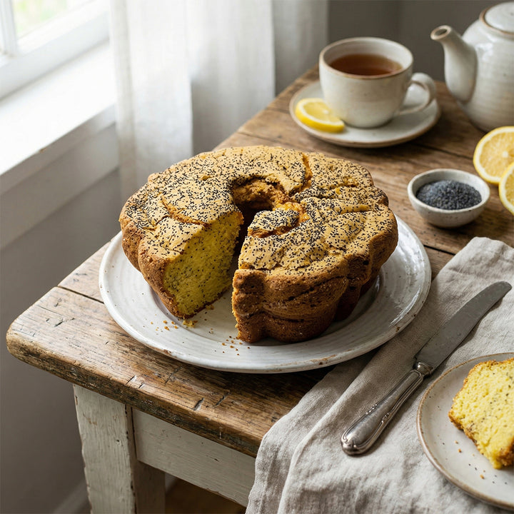 Traditional Lemon Poppy Seed Coffee Cake