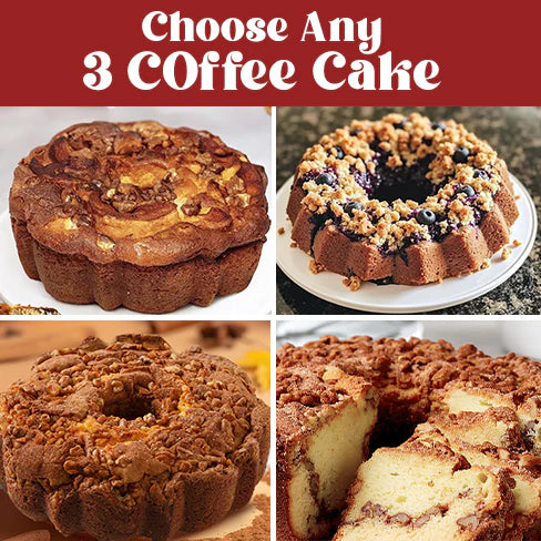 Custom Choice Traditional Coffee Cake Sampler (3 cakes)