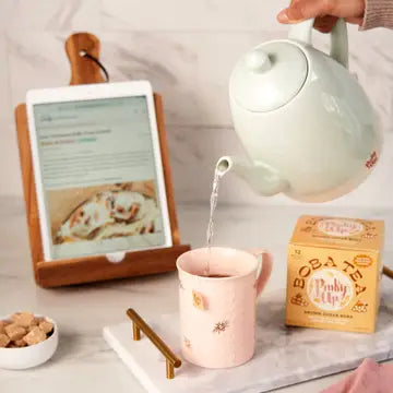 Honeybee 3D Ceramic Mug with Infuser Honeycomb Bee Happy