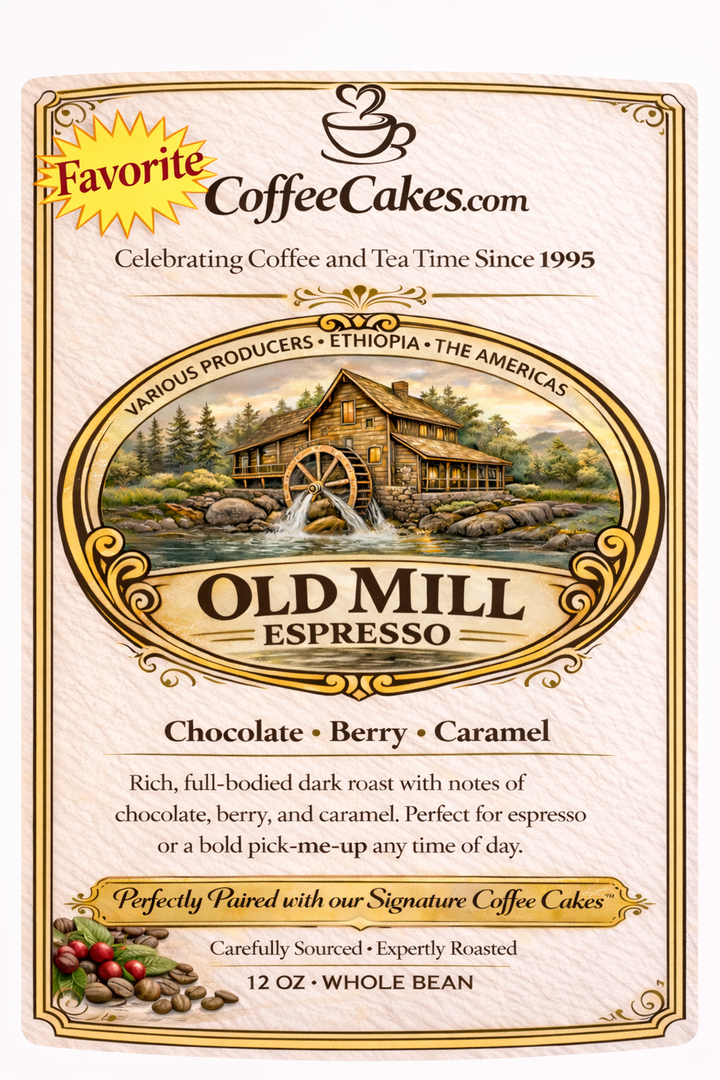Old Mill Classic (Traditional Cinnamon Walnut Coffee Cakes and Coffee)