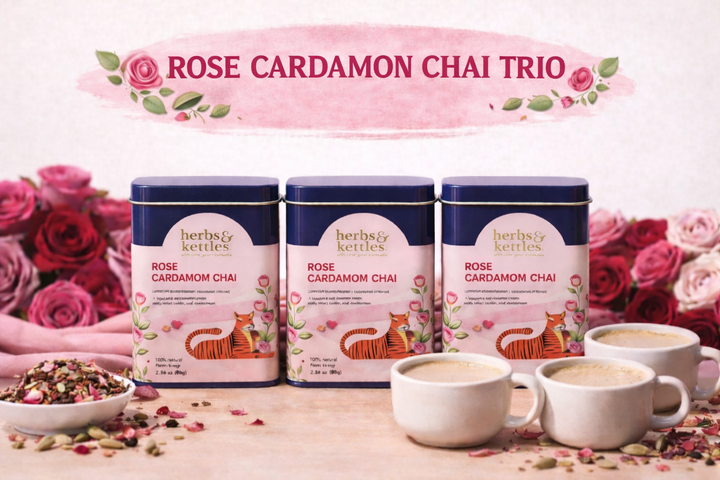 Rose Cardamom Chai Trio