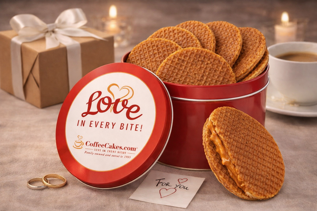 Love in Every Bite Stroopwafel Gift Tower (3 Tins)