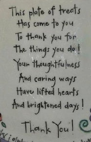 Thank You Plate