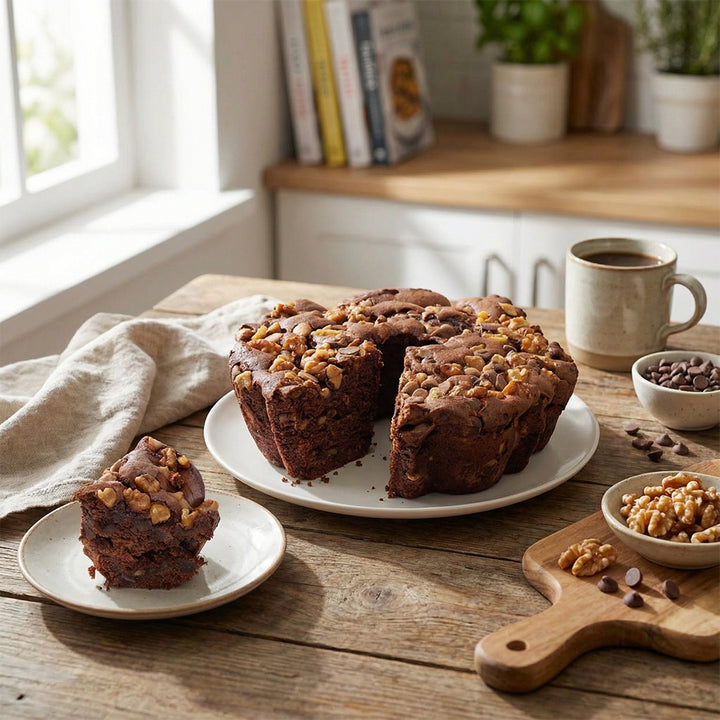 Traditional Chocolate Chip Walnut Coffee Cake