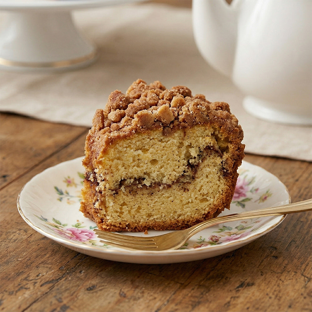 Traditional Cinnamon Walnut Coffee Cake