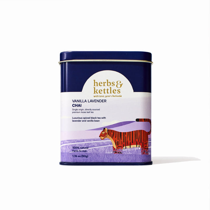 Vanilla Lavender Chai – Premium Assam Black Tea Blend with Vanilla & Lavender | Loose Leaf Masala Chai