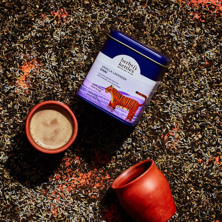 Vanilla Lavender Chai – Premium Assam Black Tea Blend with Vanilla & Lavender | Loose Leaf Masala Chai