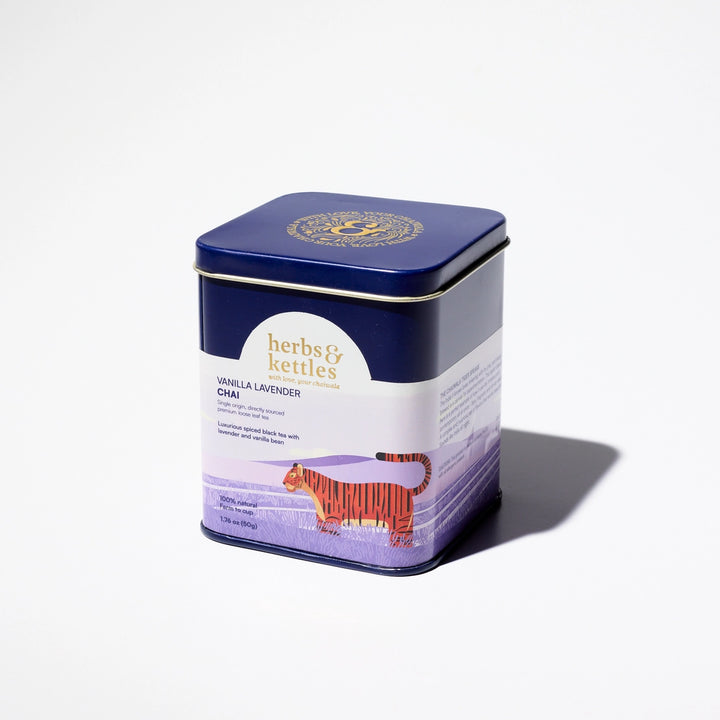 Vanilla Lavender Chai – Premium Assam Black Tea Blend with Vanilla & Lavender | Loose Leaf Masala Chai