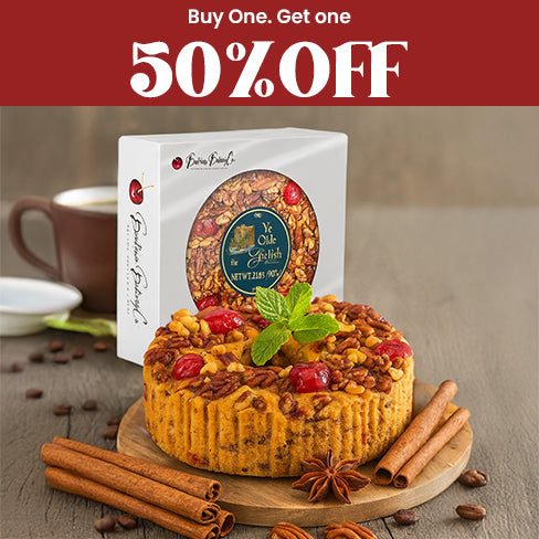 Buy One Grandma's Ye Olde English Alcohol-Free Fruitcake. Get Second Cake Half Price (2 Cakes)