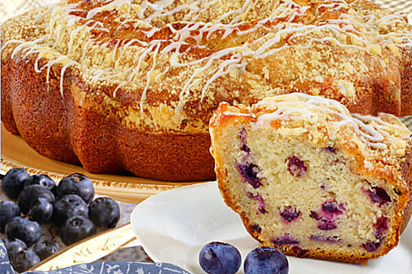 Rocky Mountain Blueberry Cascade Coffee Cake - Rocky Mountain Coffee Cakes